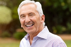 older man smiling