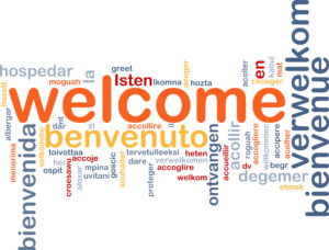 welcome word cloud