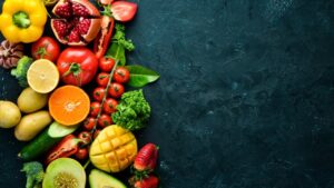 Fruits and vegetables.